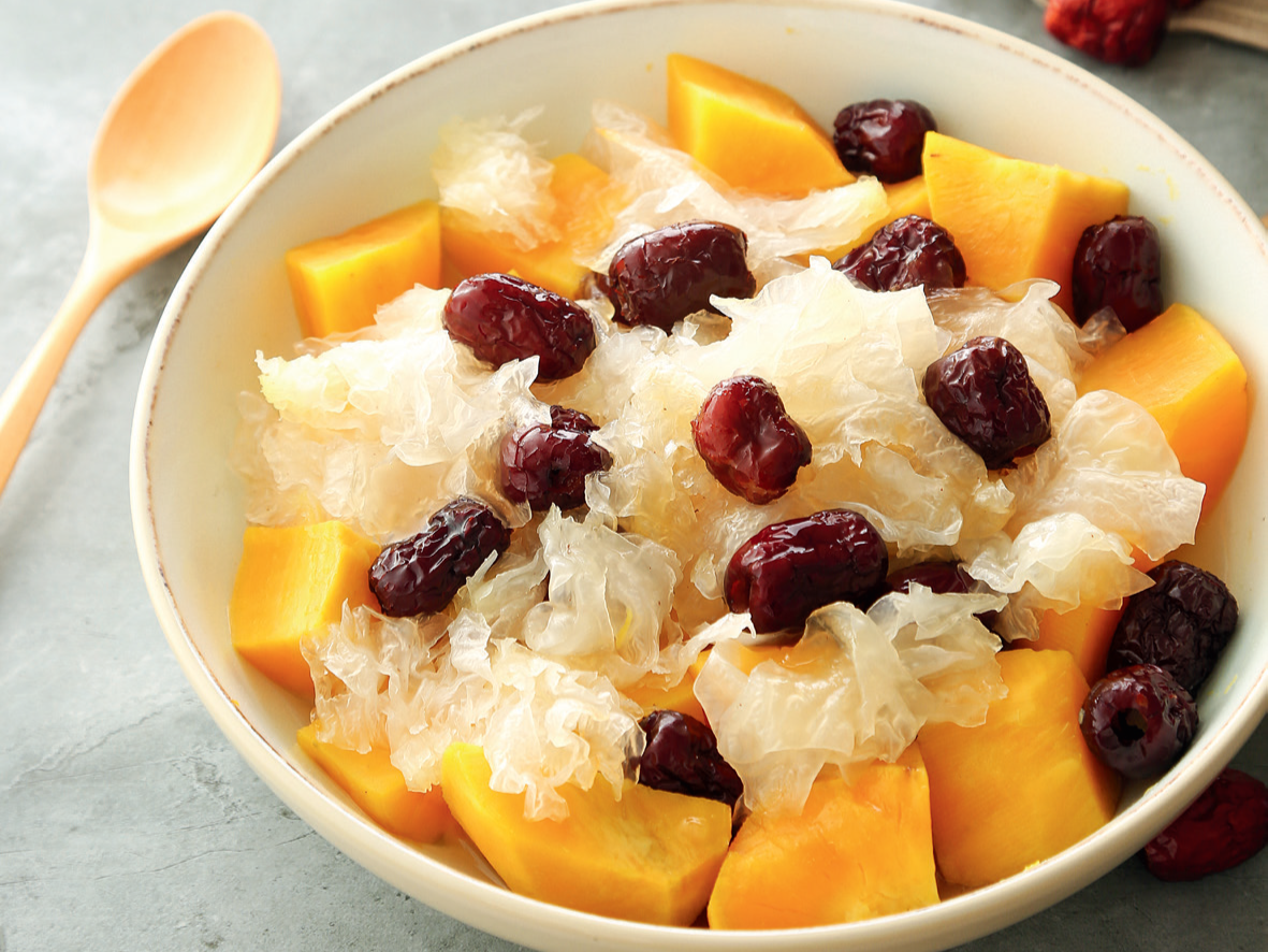 蜜汁紅棗銀耳蒸地瓜